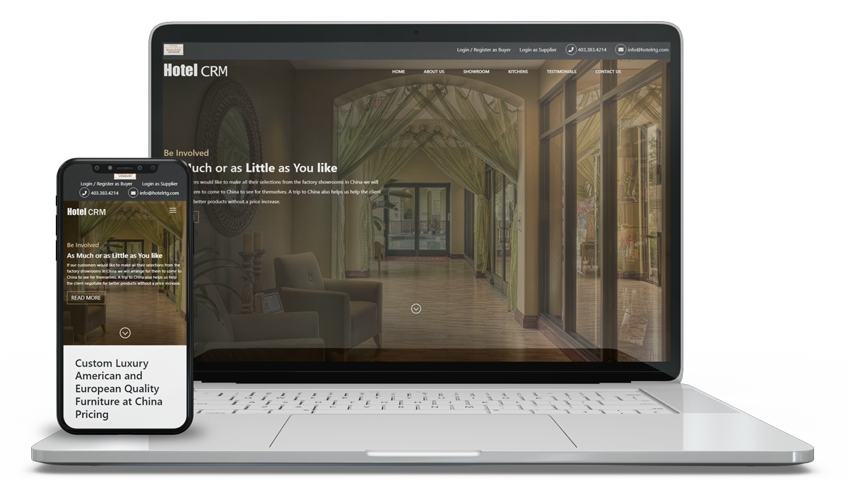 hotel crm webiste developed by magnusminds