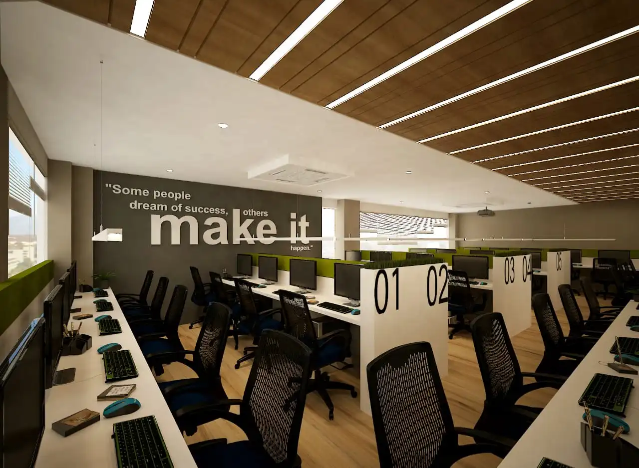 Magnusmind office with computers and chairs